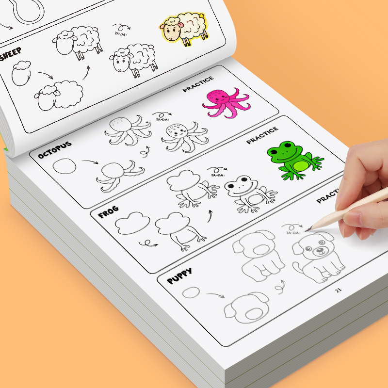 كتاب رسم الحيوانات للأطفال 32  - مراجعة Kids Education Steps وسعره
